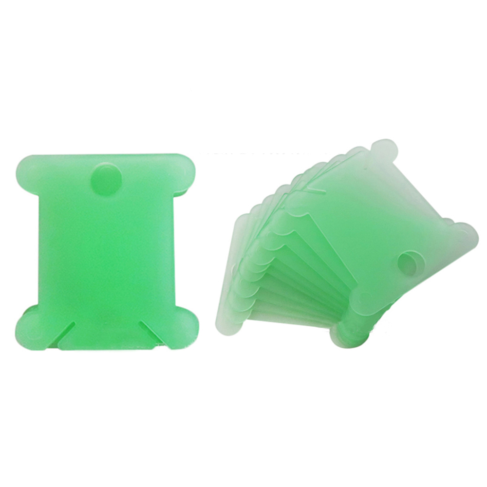 120 PCs Kruissteek Opslag Houder Plastic Naaigaren Winding Plaat Board Card Borduren Floss Craft Draad Spoel Organizer: Green / 100PCs