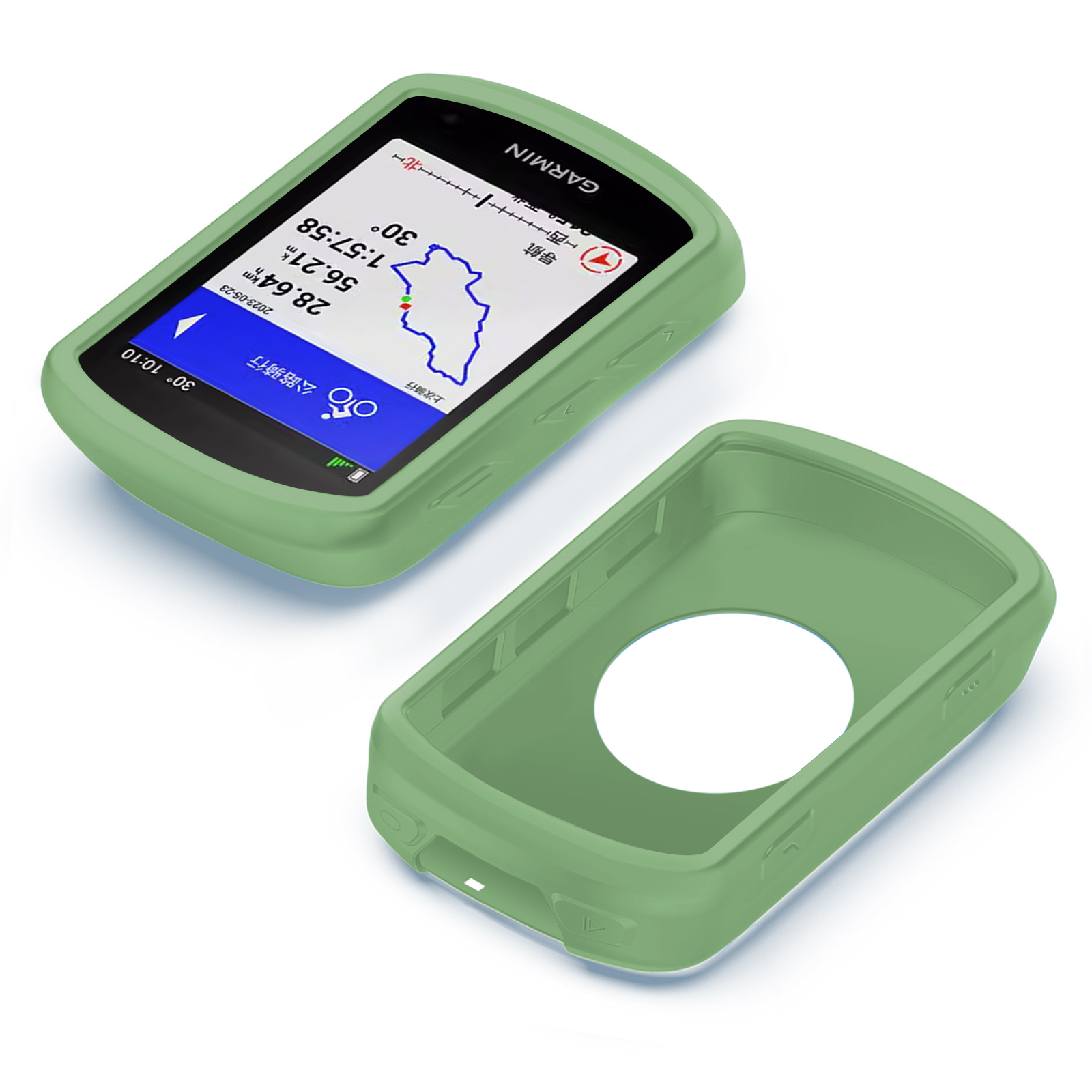 Garmin EDGE 540 840 Case GPS Bike Computer Silicone Cover Rubber Odometer Protective Case + HD Film (For Garmin EDGE540 840)