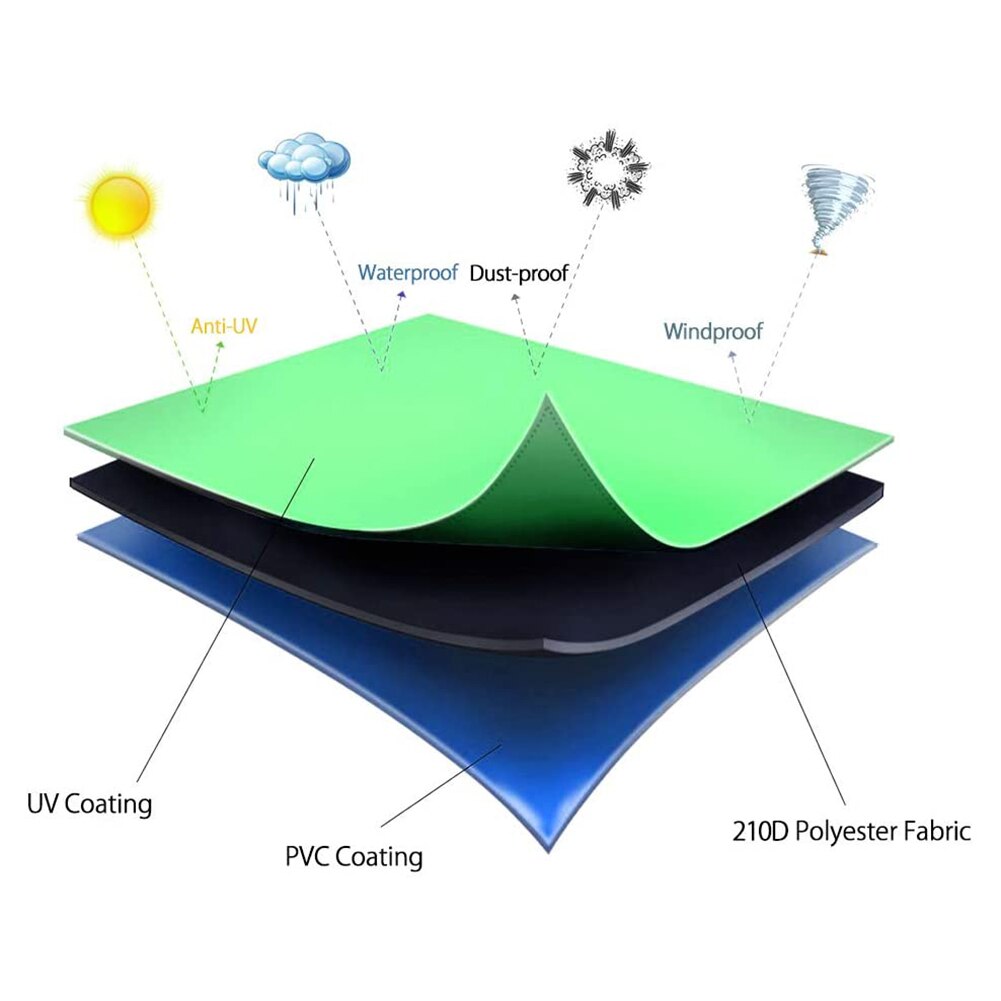 Stackable Lawn Chair Cover Waterproof Oxford Fabric Outdoor Chair Cover Armchair Cover Protect Garden Chair FAS6