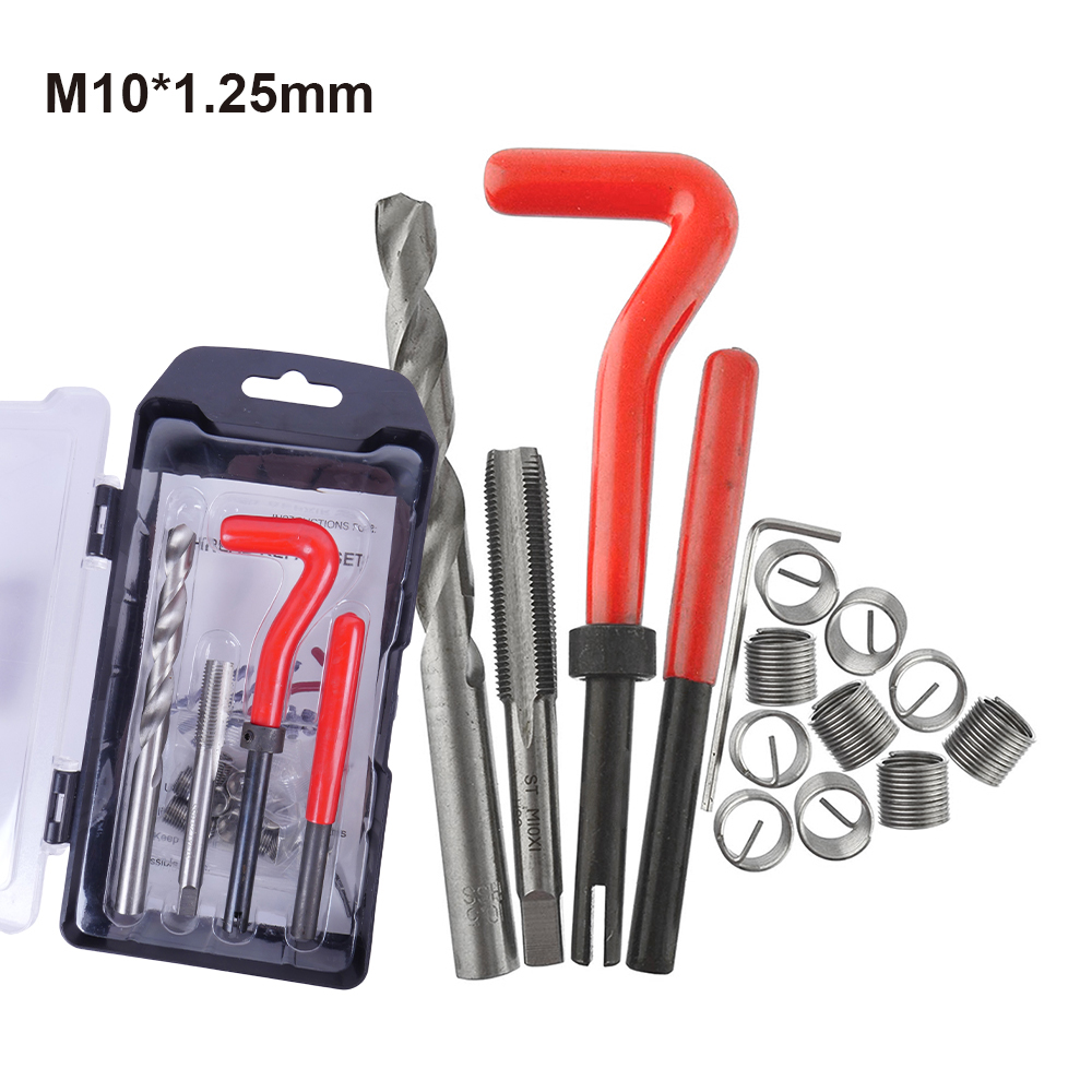 Gewinde-Reparatur-einstellen M4/M5/M6/M7/M8/M9/M10/M12/M14 Metrisches Gewinde-Reparatur-Einsatz-einstellen für beschädigte Gewinde und automatische Reparatur: Grün