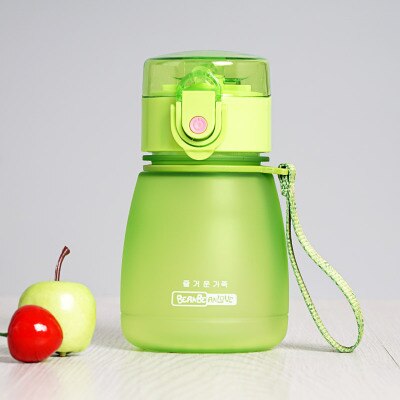 308 ml voksne tåteflasker med sugerør bærbare vannkopper barn vannkoker barn drikke tilbehør for jenter gutter skoleflasker: Grønn