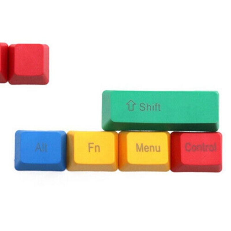 10pcs PBT Replacement Mechanical Keyboard Keycap RGBY Color OEM Profile Dyesub Keycaps ALT CTRL SHIFT ESC