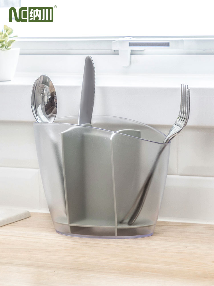 Plastic fork spoon holder cutlery bucket chopsticks bucket drain chopsticks box