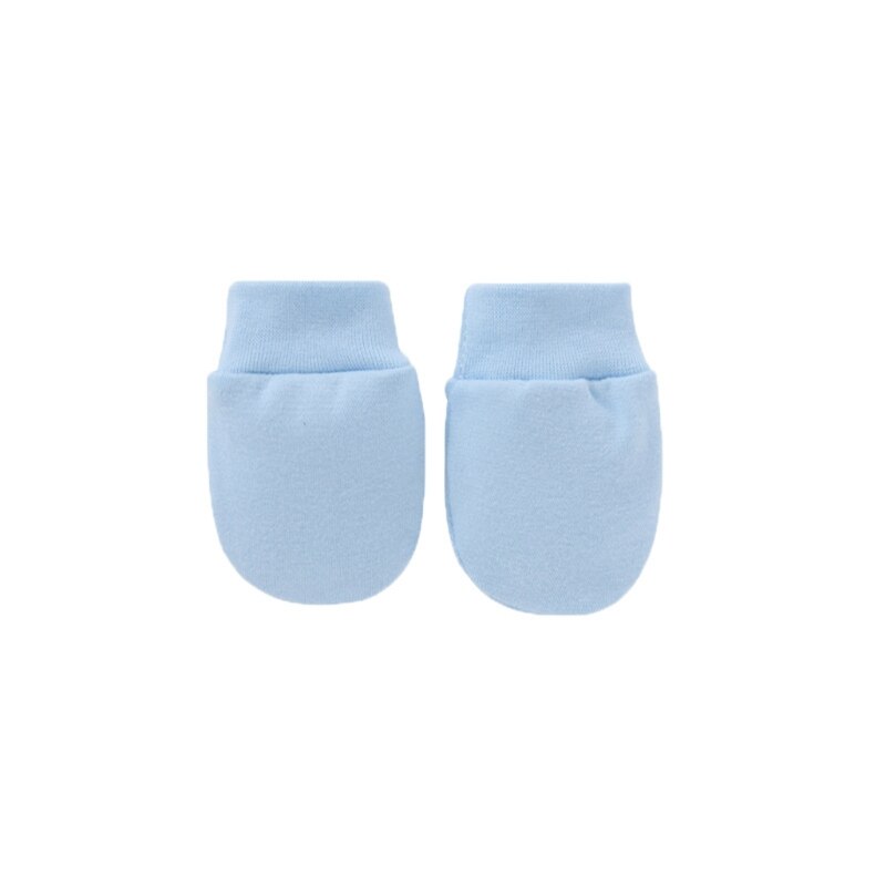 Baby Anti Krassen Zachte Katoenen Handschoenen Pasgeboren Bescherming Gezicht Scratch Mittens XX9F