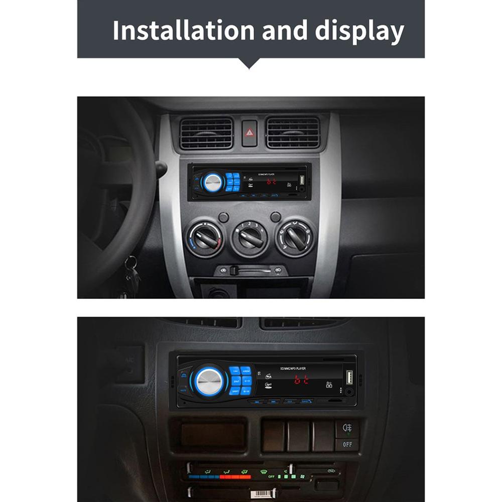 Car Radio 12V Car Stereo Radio U Disk FM Aux-IN Input Receiver SD USB In-dash car MP3 Multimedia Player