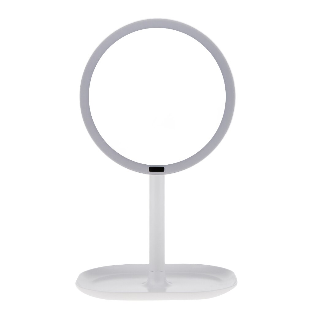 30 LED Lighted Makeup Mirror Infrared Induction Vanity Mirror With Cosmetic Organizer Tray