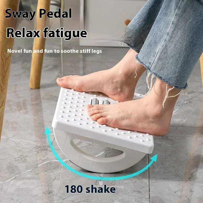 Bärbar fotstöd under skrivbordet ergonomisk fotpall med massagehjul fotstöd för hemmakontor snabb leverans