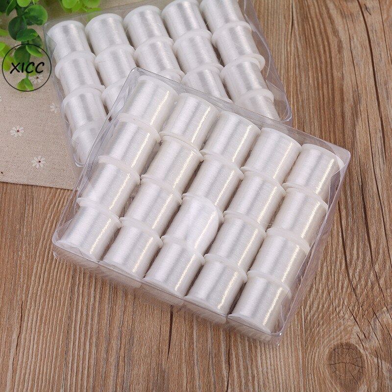 High Strength White Nylon Fishing Cord For Sewing Patches On Clothes Bags Invisible Line Threads For Daisy Chain Jewelry Beaded