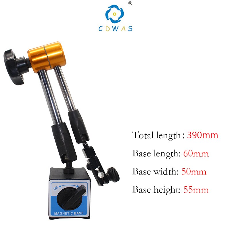 Indicador de Dial magnético Universal, soporte de Base magnética, báscula de mesa, indicadores de precisión: 390mm-60-50-55