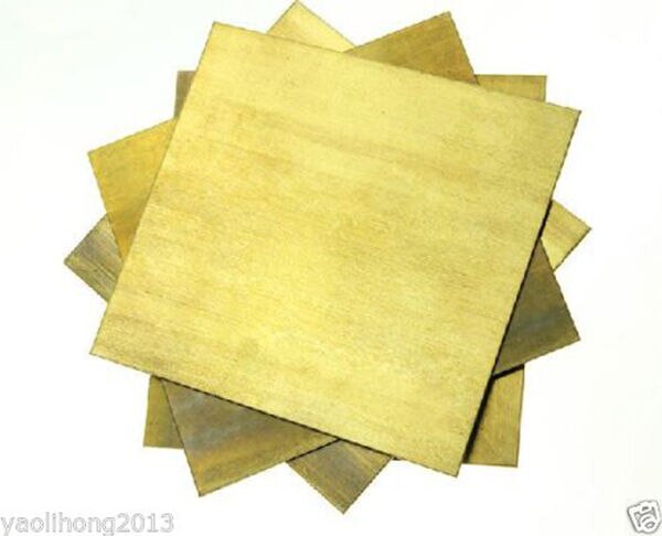 1 pces h62 placa de bronze espessura 0.8x100x100mm placa moldura modelo molde estrutura diy