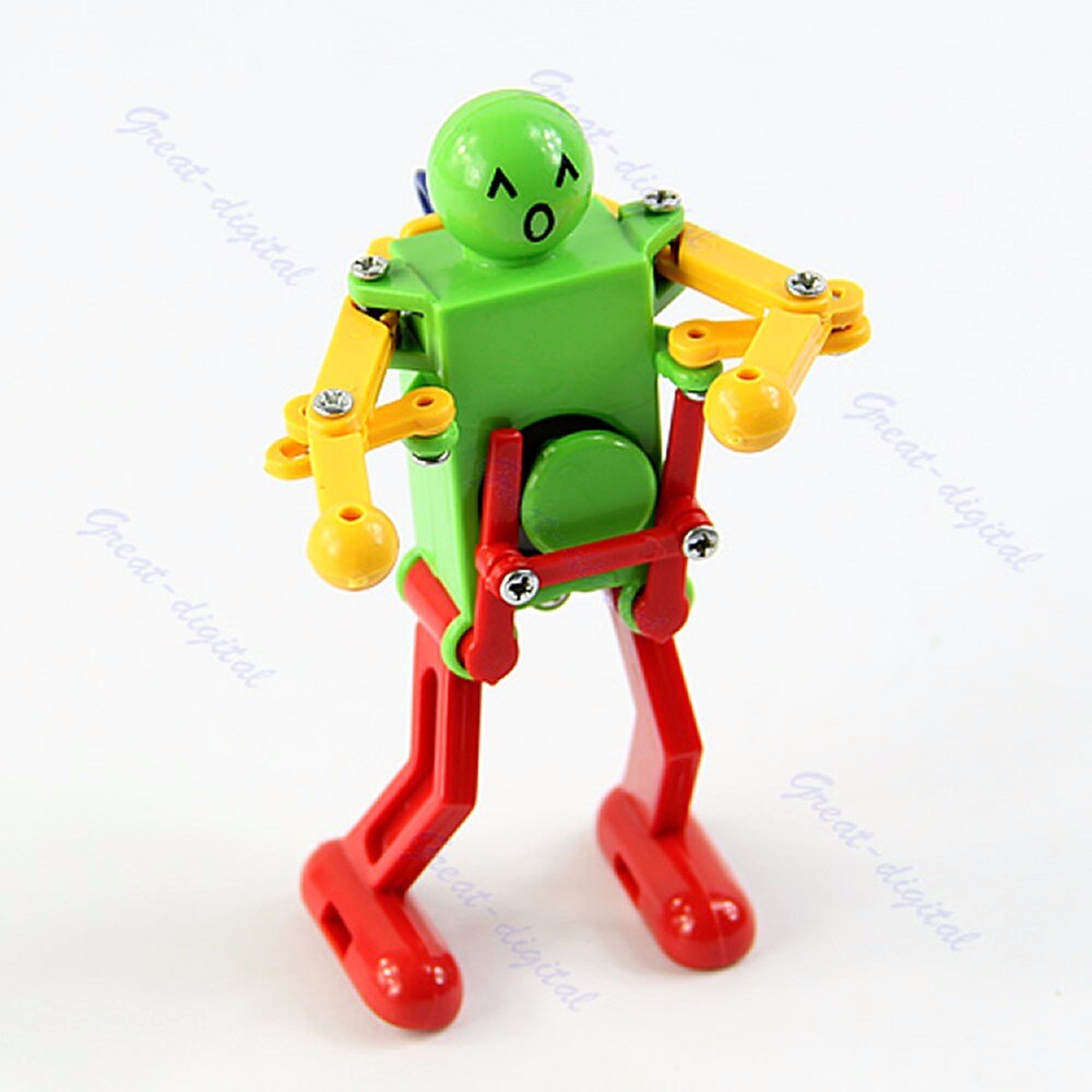 Clockwork Spring Wind Up Dancing Robot Toy Children Kids