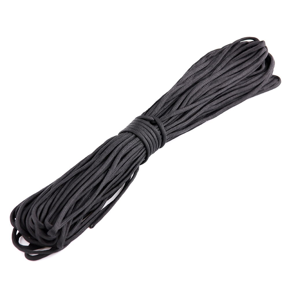 Cuerda de paracaídas 5 15 M 7 núcleos 550 4mm Paracord accesorios de Camping cordón de supervivencia accesorios de tienda de senderismo cuerda de pulsera DIY: Plata / 31 m