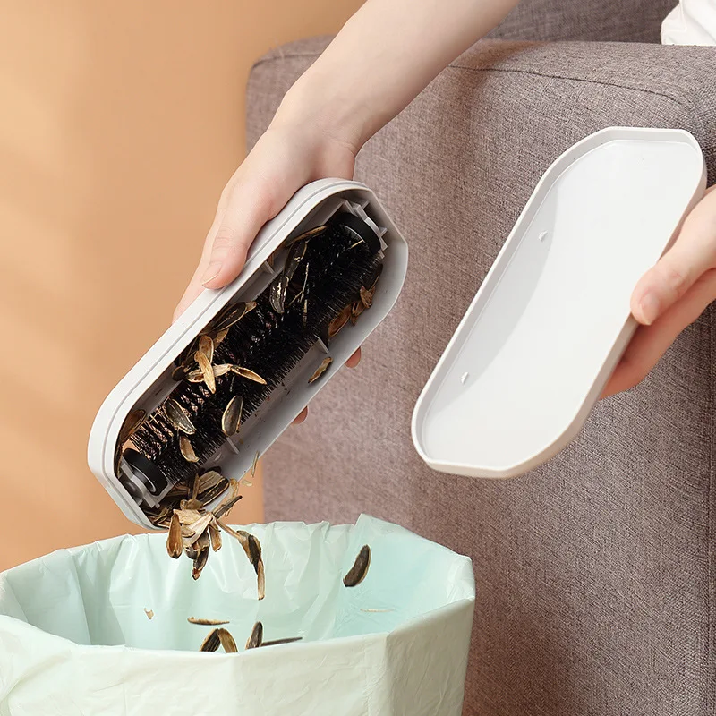 Tapijt Stofborstel Plastic Nachtkastje Kruimel Veegmachine Dierenhaar Pluisreiniger Kleverige Picker Lint Roller Kleding Vegen Schoonmaken