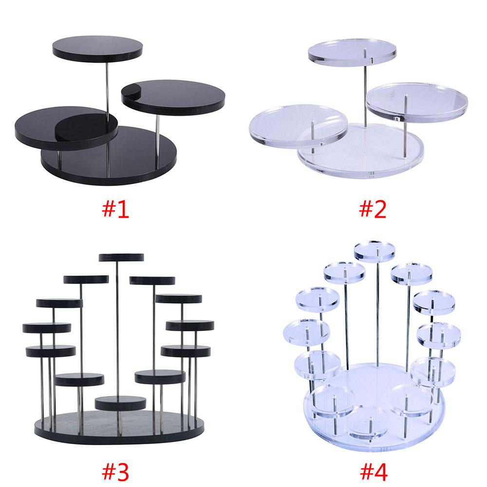 Cupcake Houder Transparant Stand Zwarte Mode Rack Cake Rack Houder Creatieve Cupcake Stands Feestartikelen Tool Decoratie