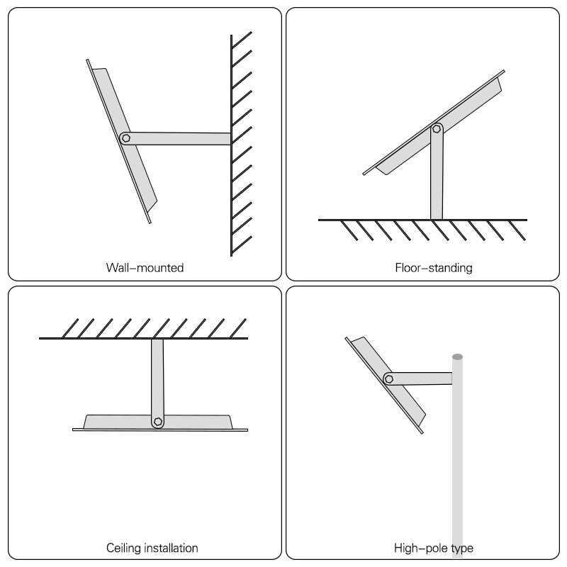 Proiettore a portato per luce di inondazione Proiettore Illuminazione esterna 6500k Impermeabile IP66 per parete box auto Palestra Strada 220V 10w 20w 30w 50w 100w