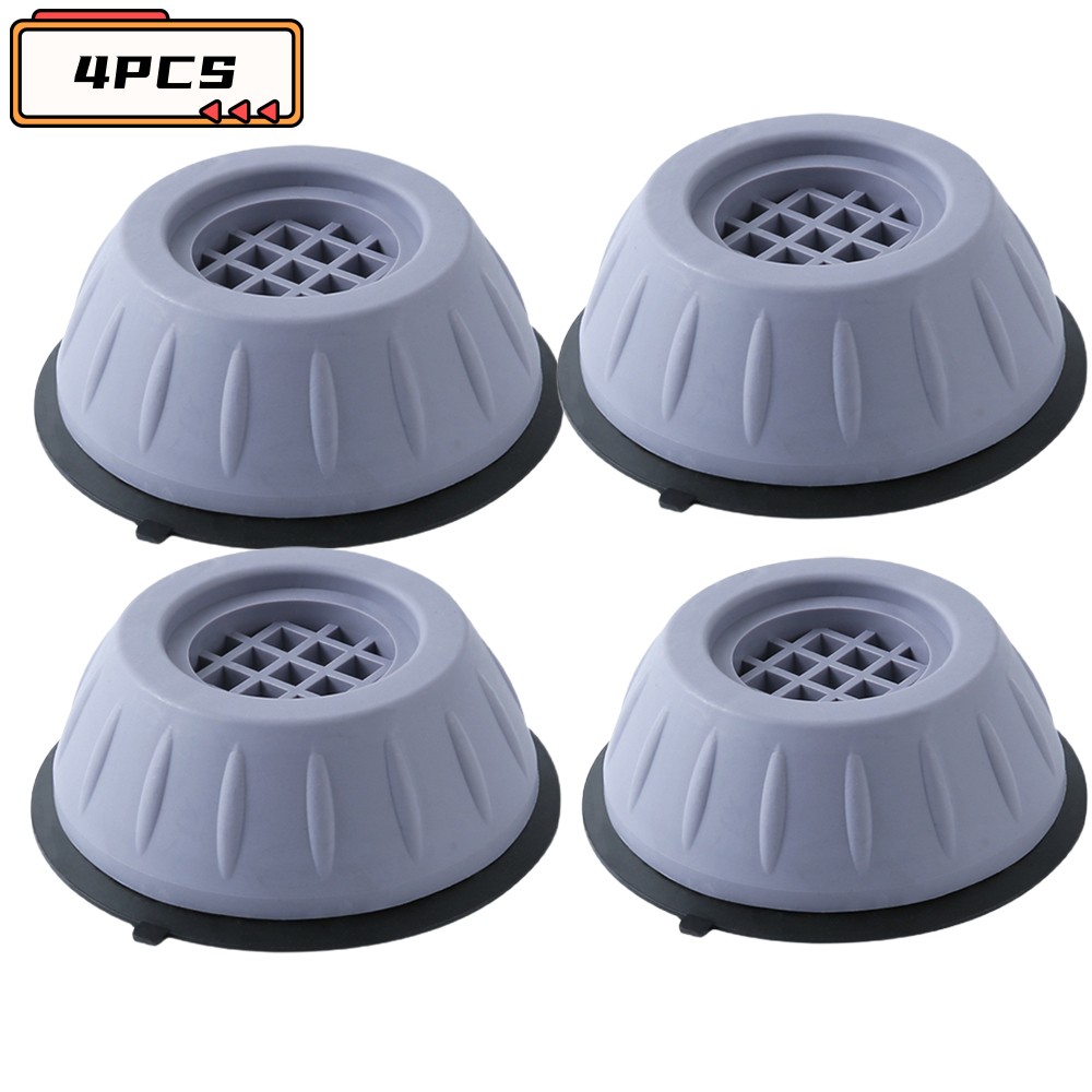 Coussinets de pieds Anti-Vibration, 1 à 4 pièces, tapis antidérapant silencieux pour lave-linge et sèche-linge, Support de Machine, amortisseurs, meubles: Brun grisâtre