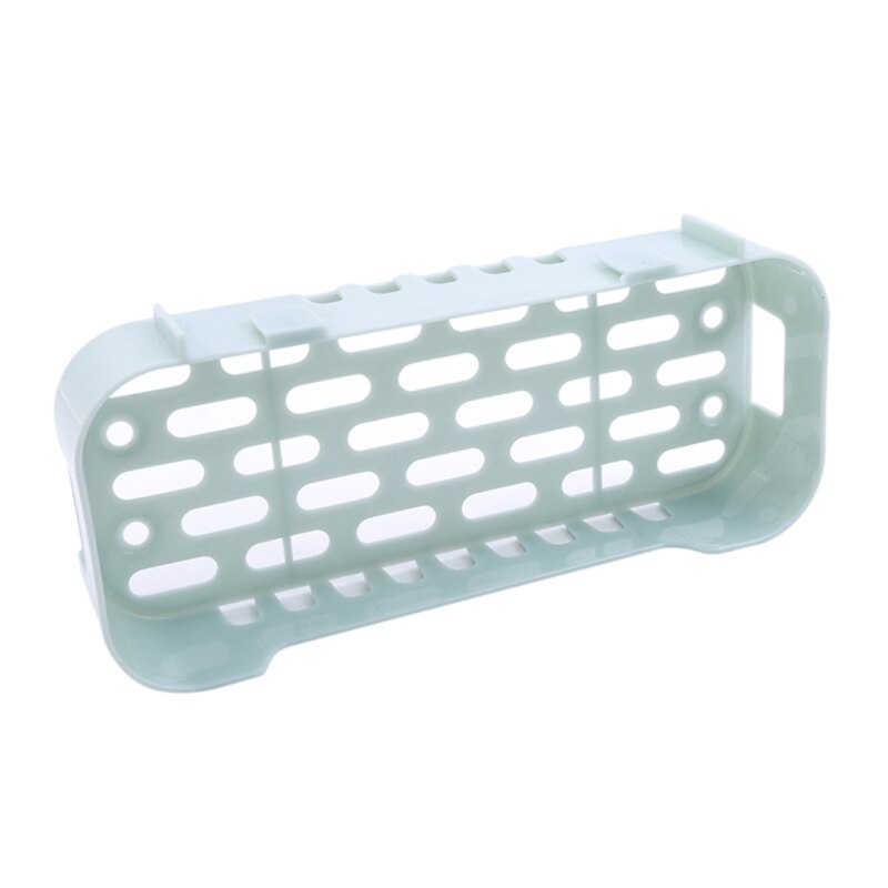 Badkamer Opbergrek Plastic Opbergrek Afwerking Rack Muur Gemonteerde Shampoo Douche Rack Keuken Opslag Mand: blue