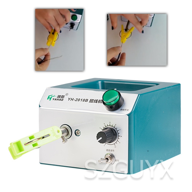 Adjustable speed electric twisting machine positive and negative shielded wire twisted pair braided wire winding machine