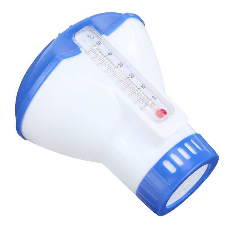 Wakects Cheical Dispenser With Theroeter, Swiing Pool Chlorine