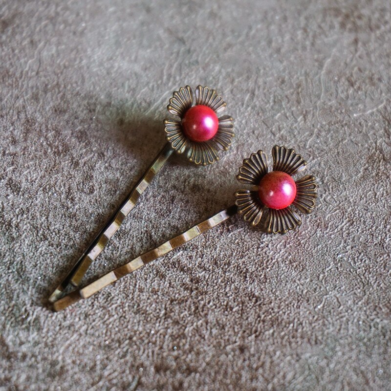 Vrouw Metalen Hair Clips Metal Haarspelden Pin Vintage Clip Barrette Zomer Accessoires Voor Haar Hoofddeksels: C109