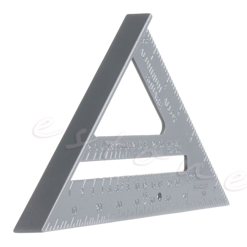 Aluminum Alloy Speed Square Use as Protractor 7" Miter Carpenter Framing Square