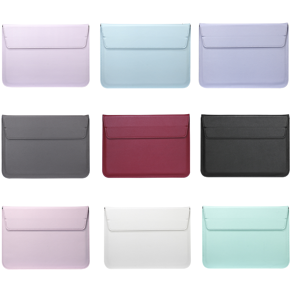 Étui de protection de manches en cuir PU pour Apple Macbook Air Pro Retina 11 12 13 15, housse pour ordinateur portable 13.3 pouces, Mac book