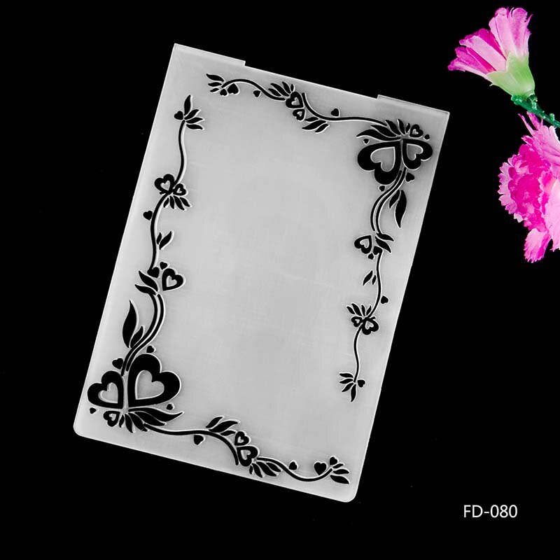 AZSG Butterfly Flowers Plastic Embossing Folder For Scrapbooking Type Photo Album Card Paper Craft Template Mold: FD-080