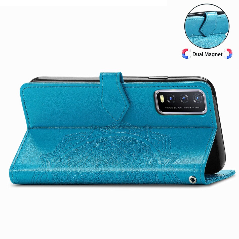 Voor Vivo Y20 Flip Wallet Leather Case Voor Vivo Y20 Case Voor Vivo Y20 Achterkant Kaartsleuf Telefoon Gevallen