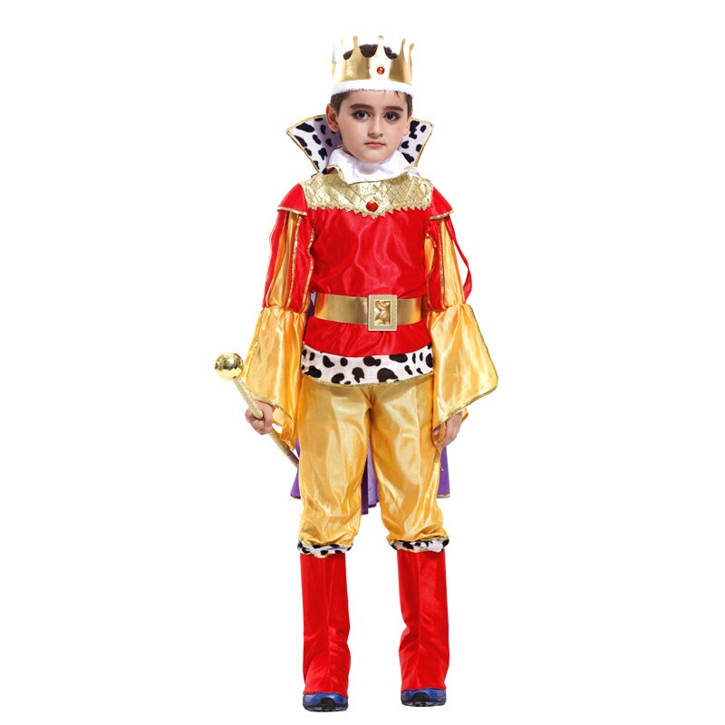 2018 yeni çocuk kral cosplay kostüm noel cadılar bayramı prens büyüleyici parti giysileri, uygun 3-12 yaş çocuklar: M