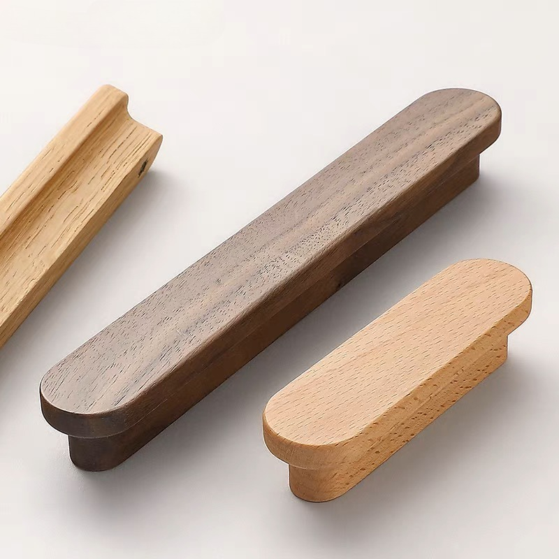 Maniglie per mobili in legno naturale nordico Armadi Maniglie da cucina Maniglie Armadi e cassetti Manopole per comò Maniglie lunghe per guardaroba