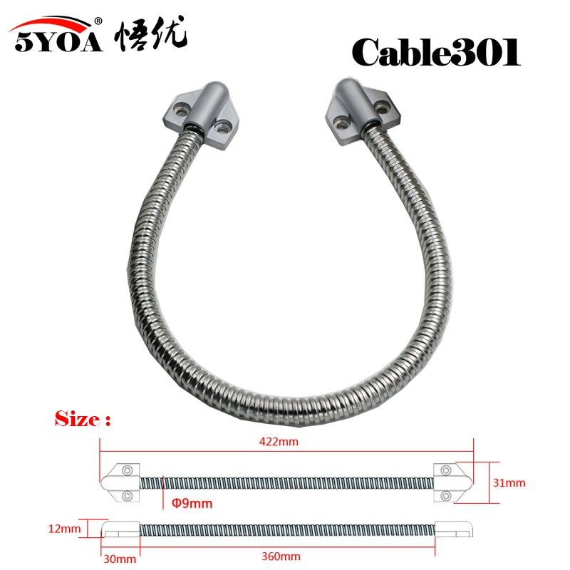 5 yoa dørsløjfe elektrisk rustfrit stål eksponeret monteringsbeskyttelseshylster kabelledning til kontrollås dørlås