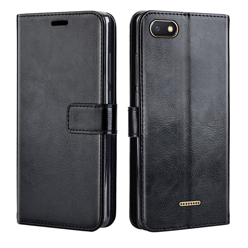 Luxe Leather case Voor Xiaomi Redmi 6A case Flip telefoon cover Wallet case Voor op Xiaomi Redmi 6 EEN 6 EEN 5.45 inch