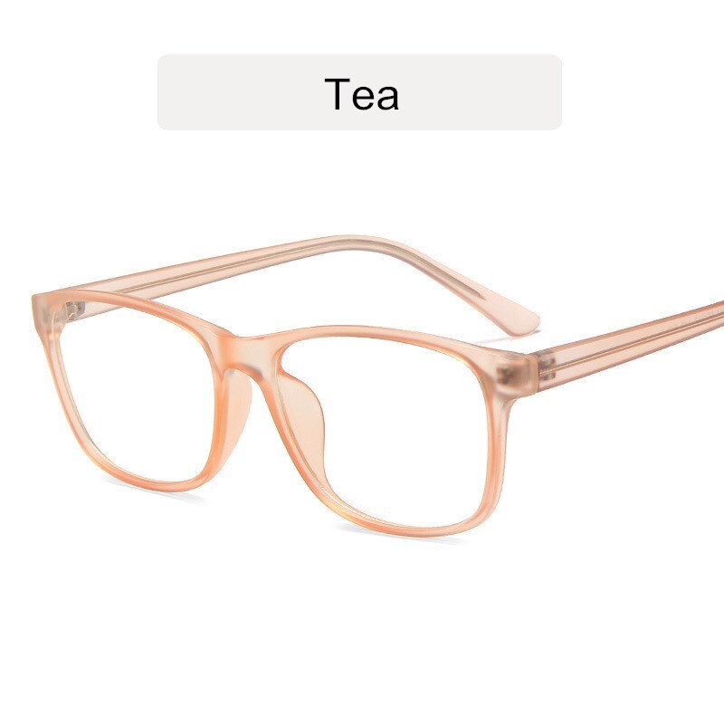 KOTTDO Classic Square Eye Glasses Frames for Women Vintage Computer Prescription Men Plastic Frame: tea