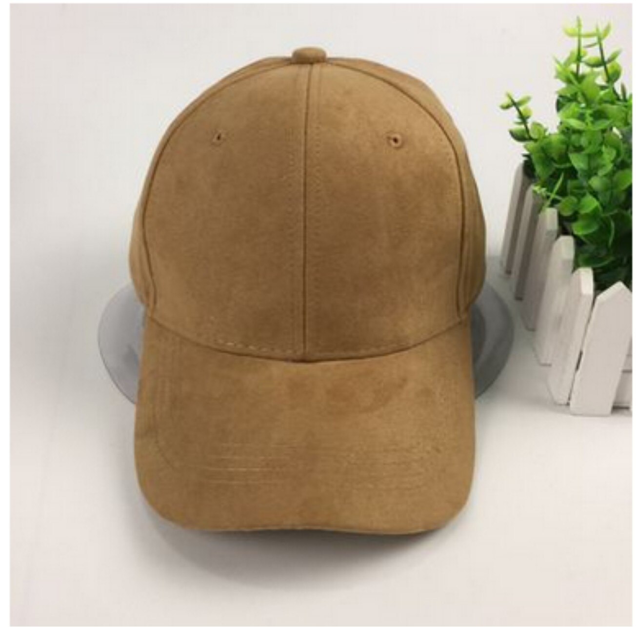 Women Men Unisex Chamois Baseball Cap Plain Blank Adjustable Hat Solid Distressed One Size Stylish Baseball Caps: Khaki