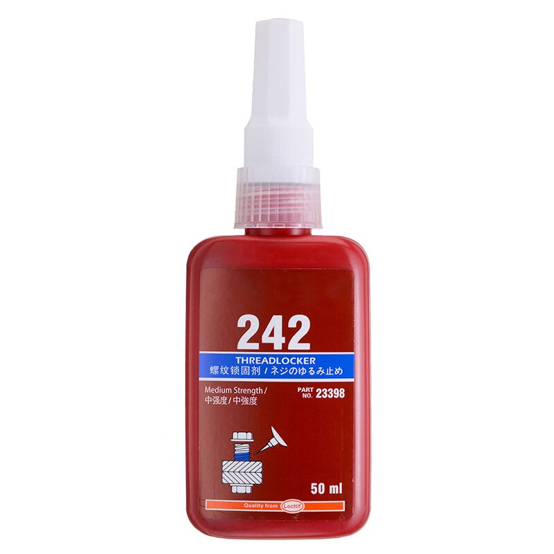 242 Threadlocker Adhesive Glue Retaining Compound For M2 To M12 Thread Size For Machinery Electronics Electrical Industries