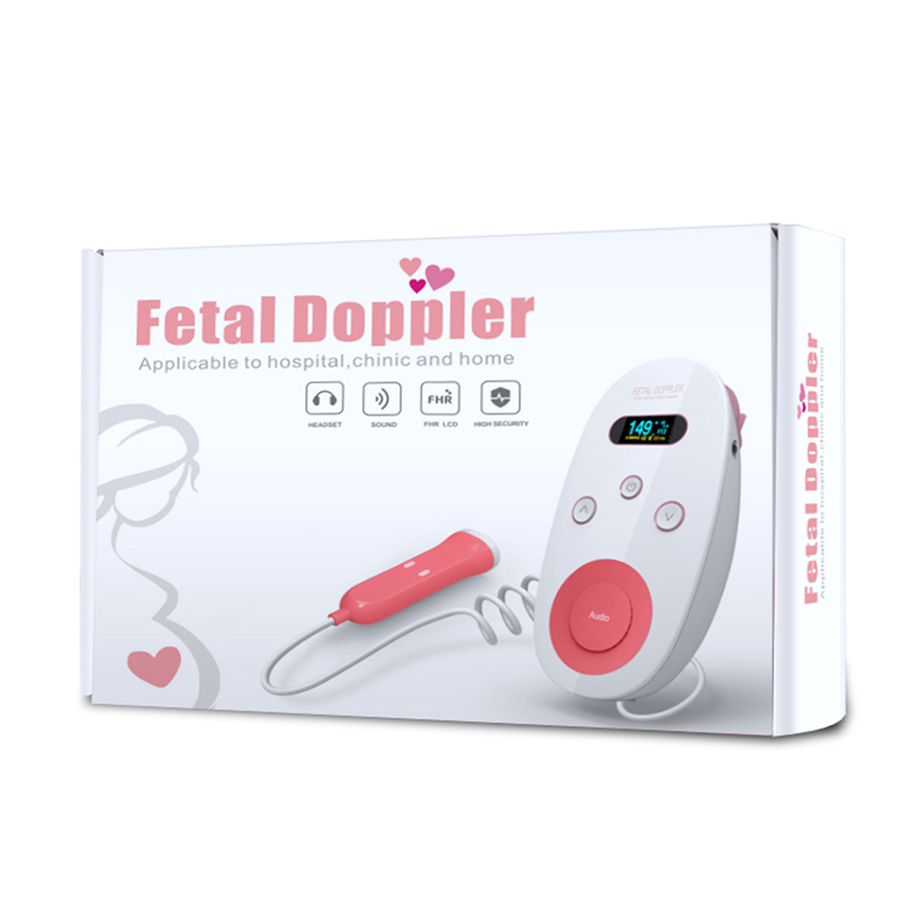 Draagbare Foetale Doppler Ultrasound Baby Hartslag Detector Meter Zwangere Doppler Baby Hartslagmeter Pocket Doppler Monitoren