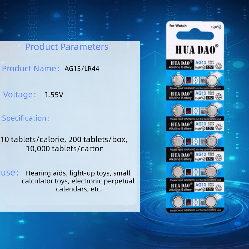 2-30 Pezzi Batterie LR44 ad Alta Capacità L1154F AG13 SR44 A76, Batterie Alcaline Premium 1.5V a Bottone per Calcolatrice