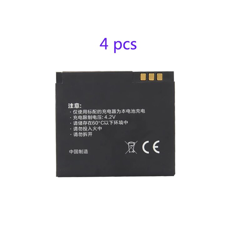 Xiaomi Yi Batterij 2Pcs 1010Mah Xiaoyi Batterij Voor Xiaomi Yi Action Camera Xiaomi Yi Accessoires: 4 Battery