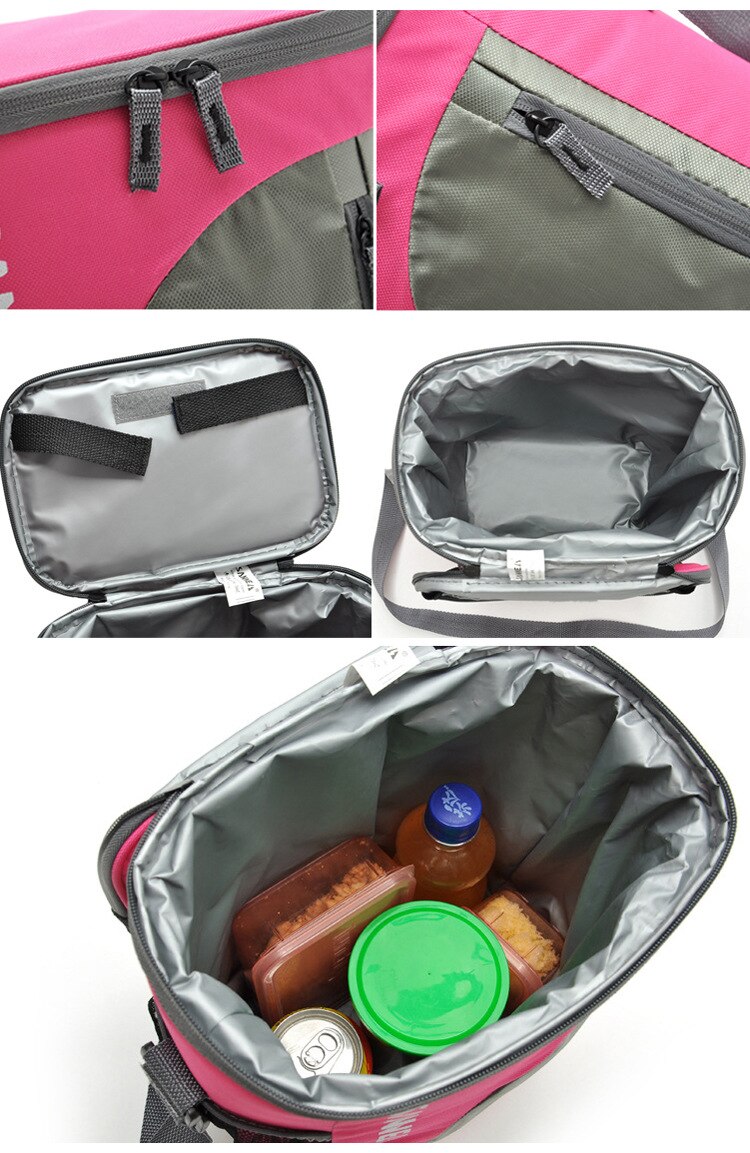 brand cooler bag insulated cool shoulder bags picnic ice pack thermo lunch box food milk fresh insulation bag