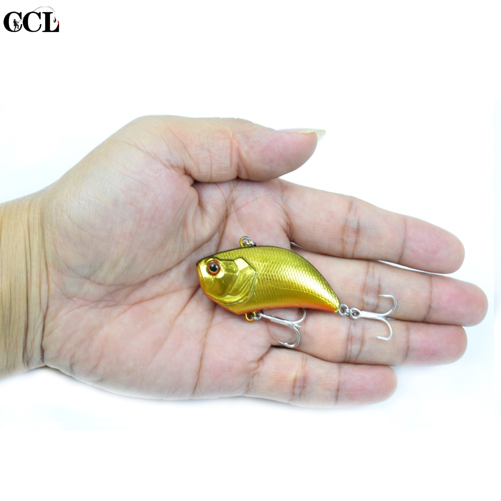 Ccltba 5cm 14.6g mini huuleton crankbait uppoava kalastusvib viehe abs kova muovi vibe kalastusuistimet