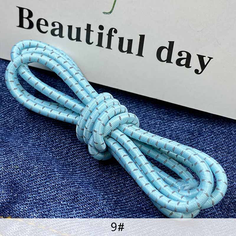 Cuerda Elástica reflectante de látex de 3mm, banda elástica luminosa para mochila de montañismo, cinturón decorativo, accesorios de ropa DIY: 9