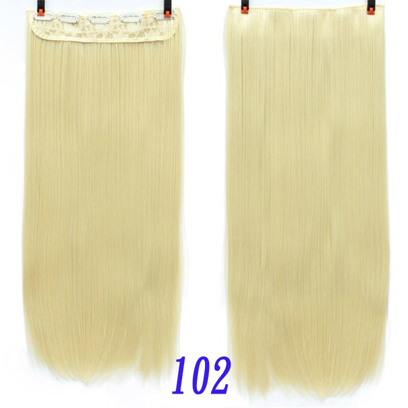 Xuanguang 24 tommer langt rett hår langt hår gradient rett hår gradient hårforlengelse høytemperatur kjemisk fiber: 102