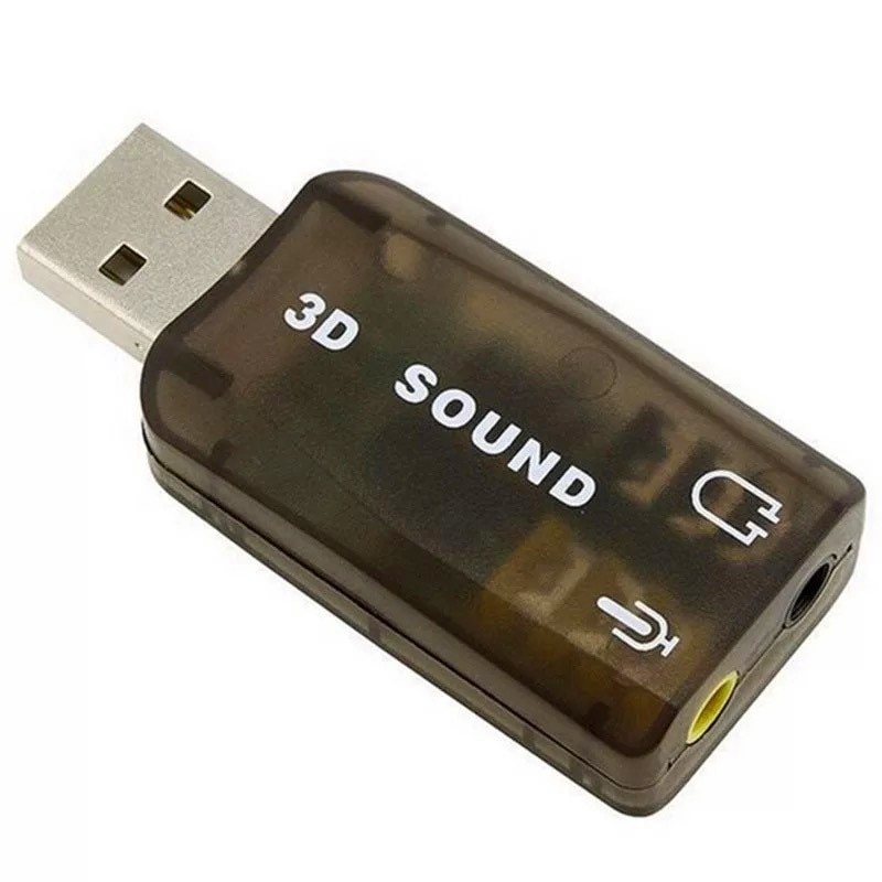 Externe Usb Geluidskaart Adapter Audio 5.1 Virtuele 3D Usb Naar 3.5Mm Microfoon Luidspreker Hoofdtelefoon Interface Voor Laptop Pc computer