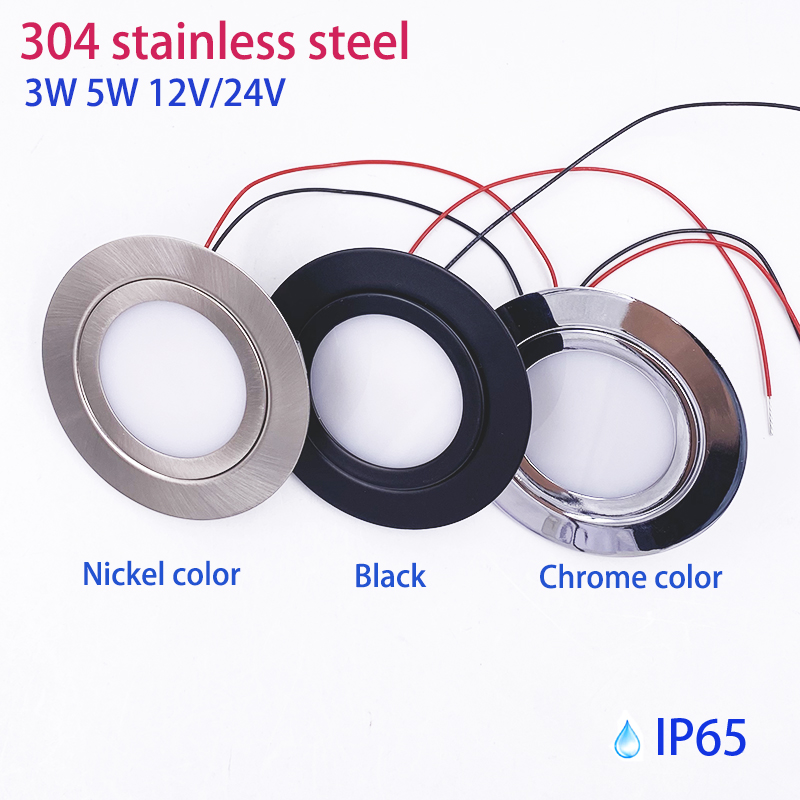 LED Mini Downlight Outdoor IP65 Waterproof DC12V 24V 3W 5W Bathroom Ceiling Hidden Downlight Ultra-thin Spotlight Cabinet Light