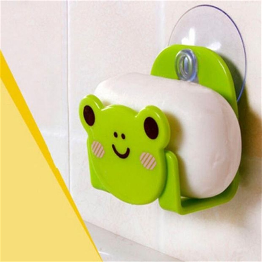 Cartoon Dish Cloth Sponge Holder With Suction Cup Kitchen Multifunctional Storage Organizer Rack Dinning Kitchen Rack Organizer