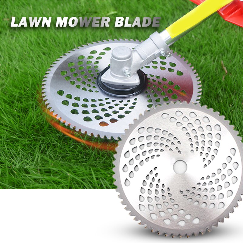 Durable Carbure Lame De Coupe 60T/80T/40T Tondeuse à Gazon Herbe Mangeur Tondeuse Tête Débroussailleuse Mauvaises Herbes Lame Couteau Outils De Jardin
