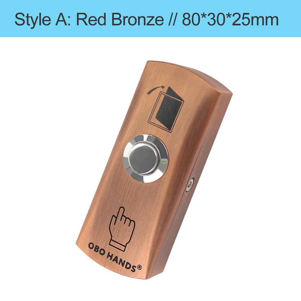 Bouton de sortie de porte en métal, ouvre-porte étanche pour serrure électrique, système de contrôle d&#39;accès, interphone vidéo