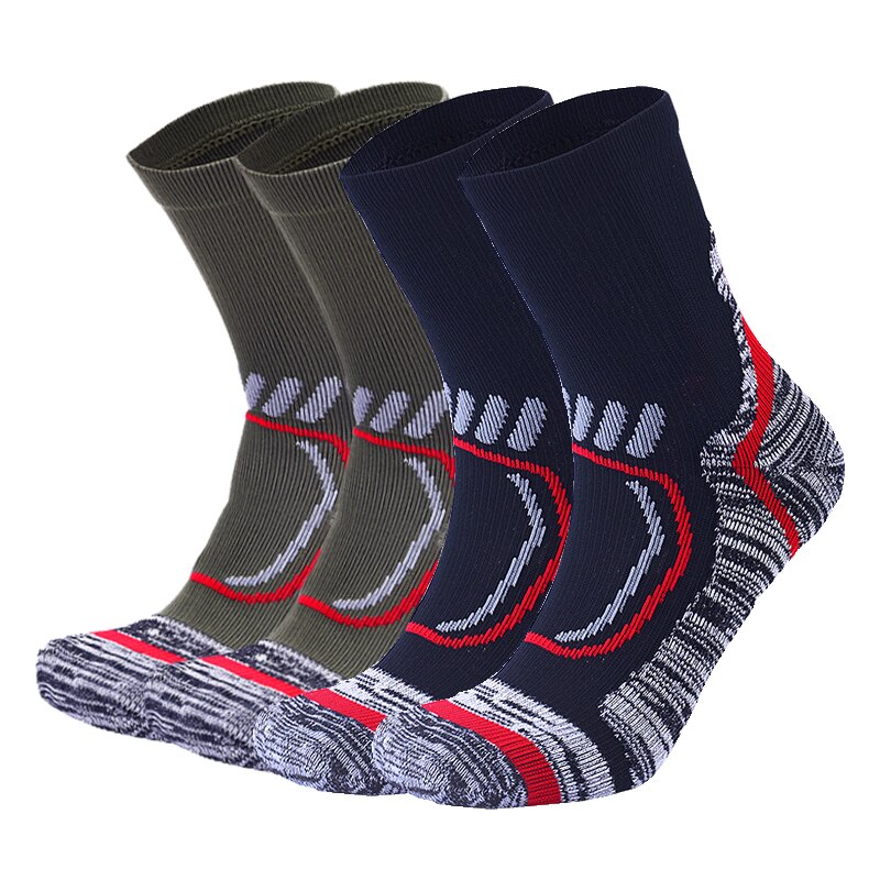 4 Pairs/Lot Combed Cotton Men Socks Hiking Hunting Fitness Gym Mountaineering Socks Breathable Football Cycling Sports Socks: 6 / 39-42