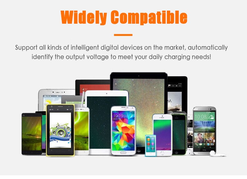 4USB praktisch Ladegerät 5V3A Multi-Hafen Reise Ladegerät 4U Intelligente Ladung Kopf praktisch Ladegeräte