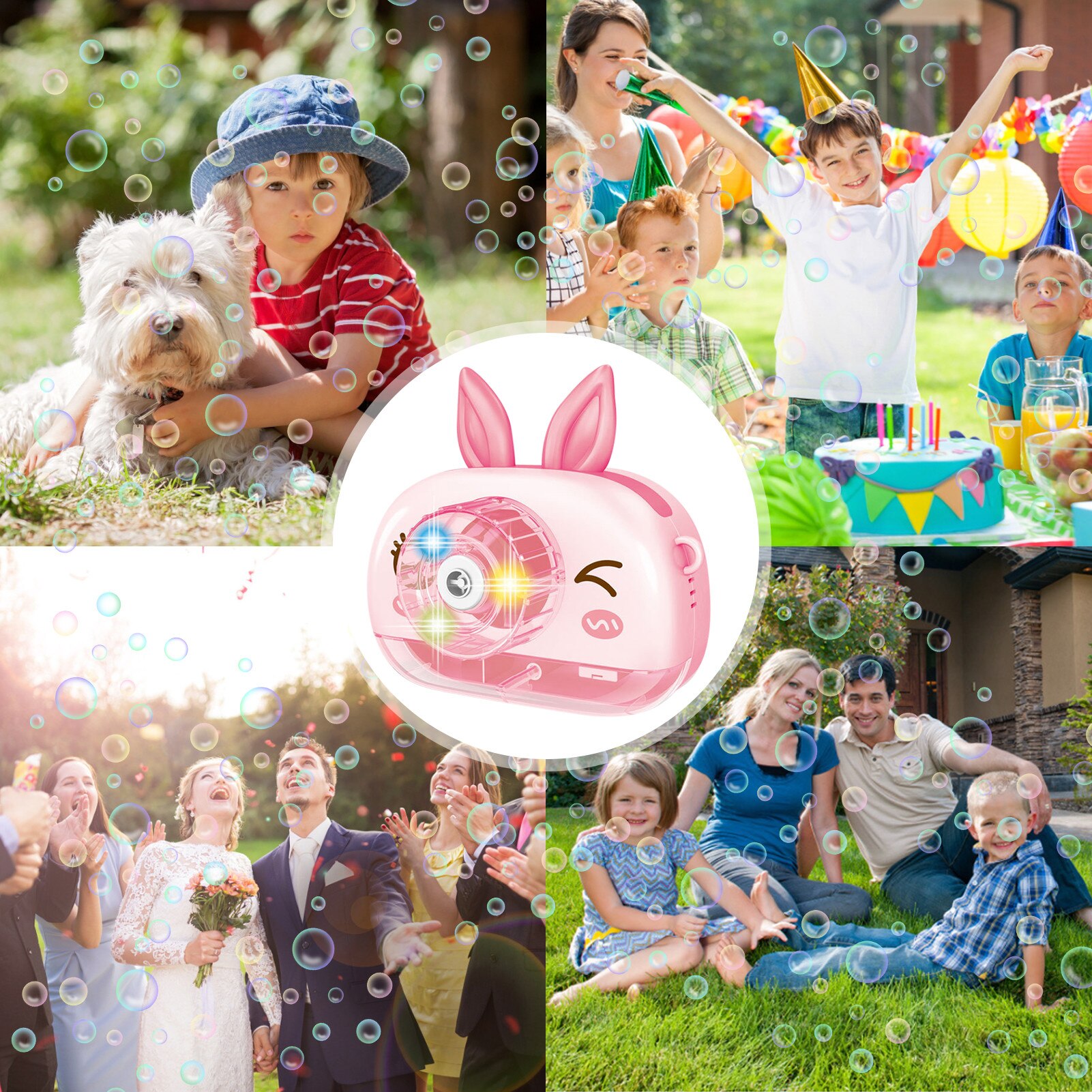 Kids Elektrische Bubble Machine Cartoon Dieren Bubble Blower Baby Bubble Machine